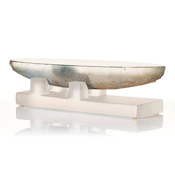 Bertil Vallien, a unique sand cast glass sculpture, Kosta Boda, Sweden.