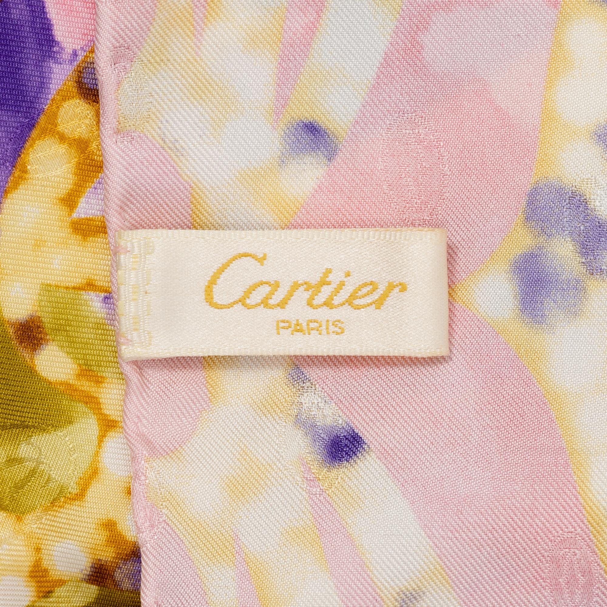 Cartier, a silk scarf.