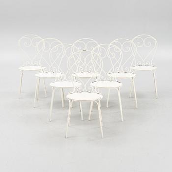 A set of eight garden chairs, Byarums bruk, later part of the 20th Century.
