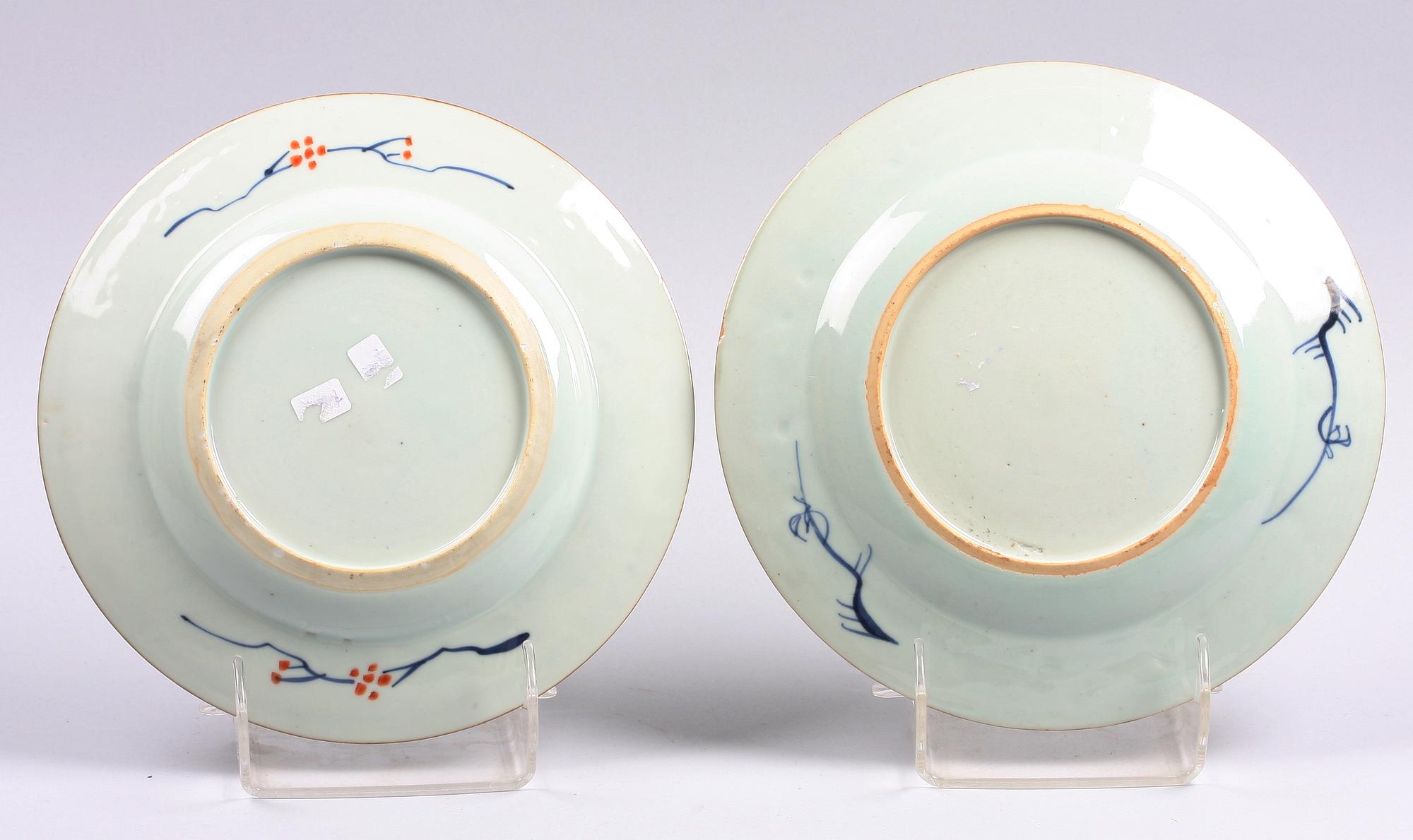 TALLRIKAR, 2 st, porslin, Kangxi, Kina 1600/1700-tal.