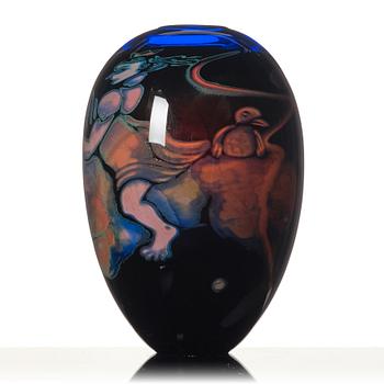 Eva Englund, vas, "Prinsessan", glas, graal, Orrefors 1988.