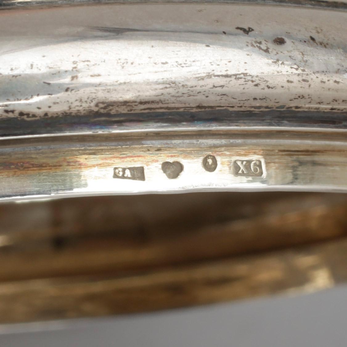STOP, silver, barockstil, GAB Stockholm 1900. Vikt ca 440 gram.