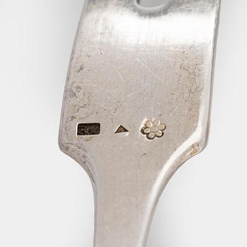 A 15-piece silver cutlery set, Sandrik, and ladle, Czechoslovakia 1929-1945.