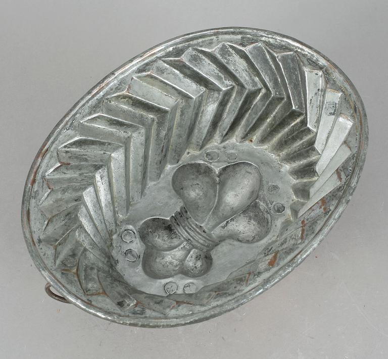 ALADÅBFORM, koppar, stämpelmärkt LW, 1700/1800-tal.