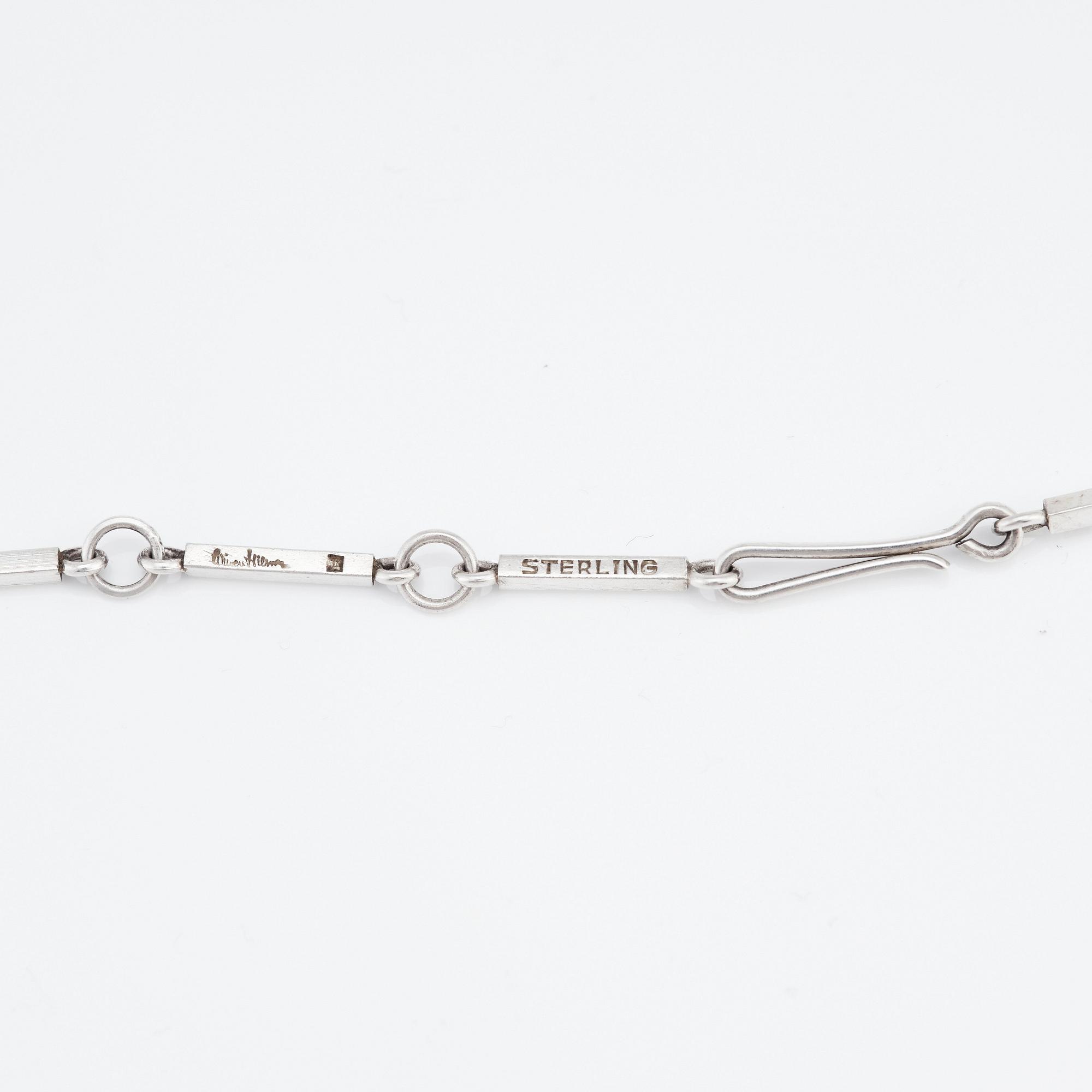 Wiwen Nilsson, hängsmycke, Lund 1943, sterling och bergkristall.