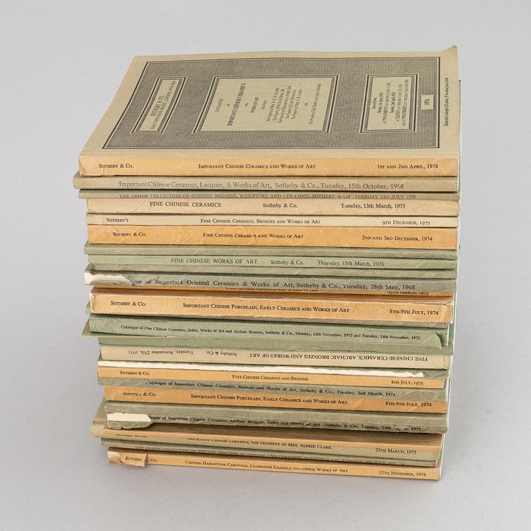Auktionskataloger, 30 st, Sotheby & Co (Sothebys), London, 1968-1976.