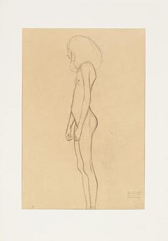 Gustav Klimt, efter, mapp Zeichnungen / Twenty-Five Drawings selected and interpreted by Alice Strobl 1964.