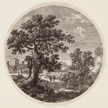 PARTI, grafik, 20 gravyrer, Gabrielle Perelle (1603-1677) och Adam Perelle (1638-1695).