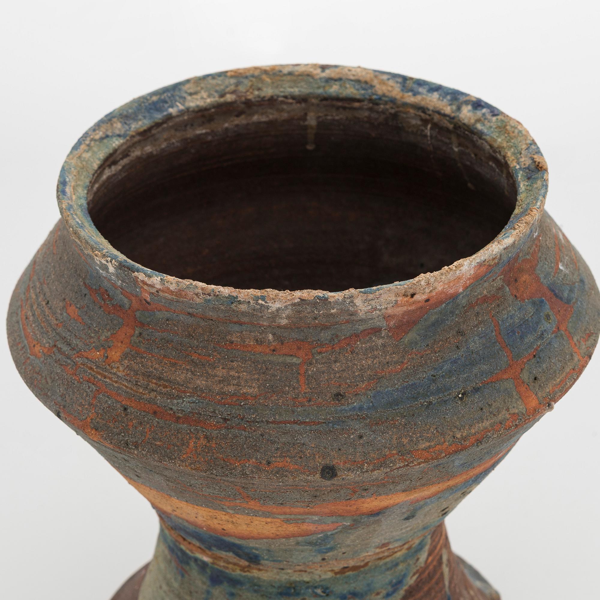 Kyllikki Salmenhaara, kruka, stengods, signerad KS Arabia.