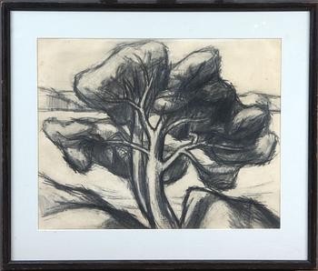 HILMER ANDERZ, teckning, sign.