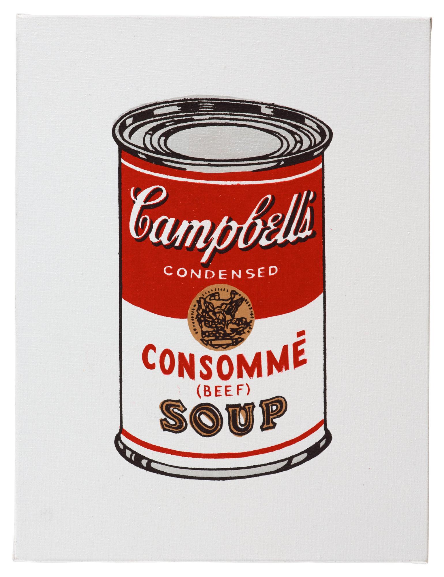 Richard H. Pettibone, "Andy Warhol, '32 Cans of Campbell's Soup', 1962".