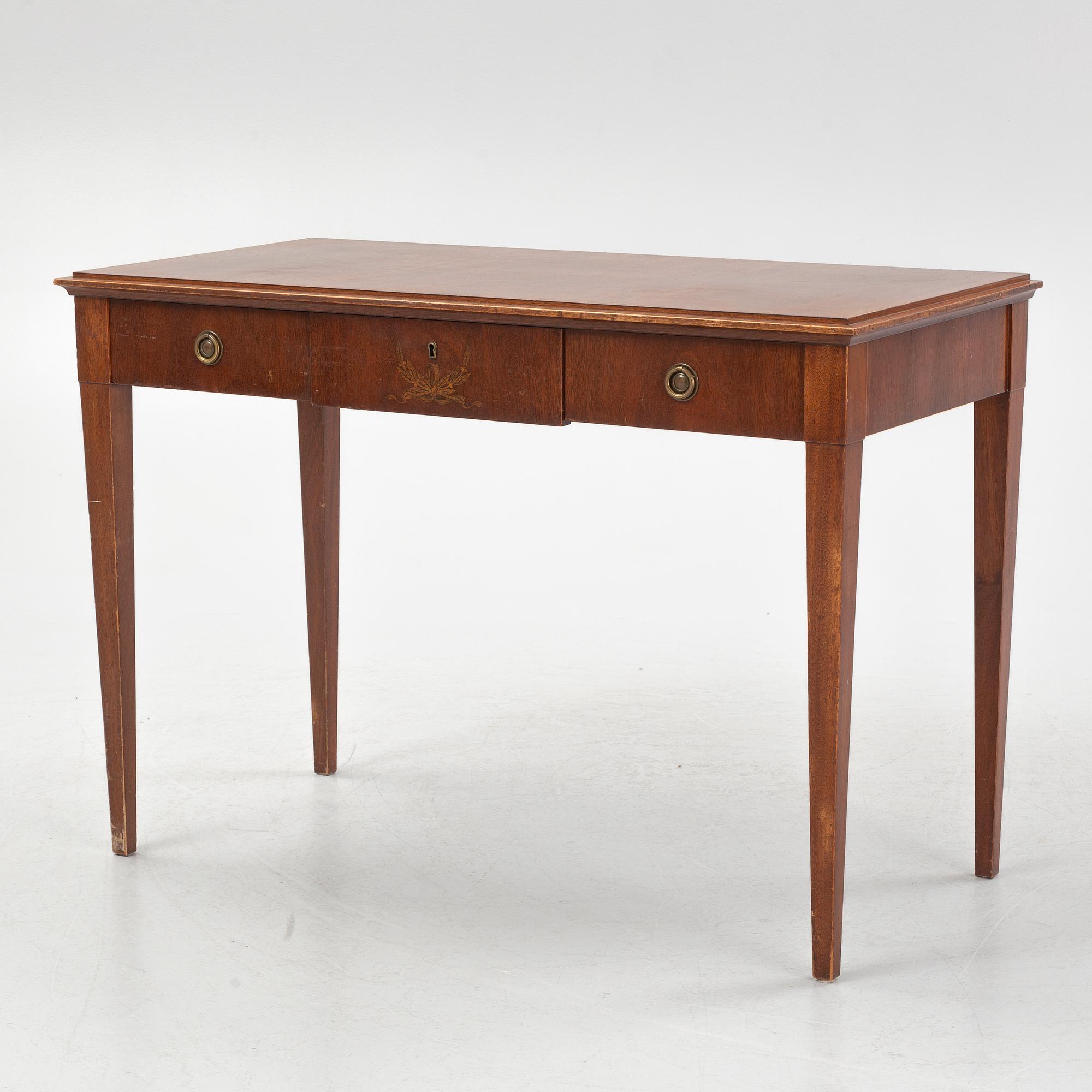 A model 'Karl Johan' desk, Nordiska Kompaniet, 1925.