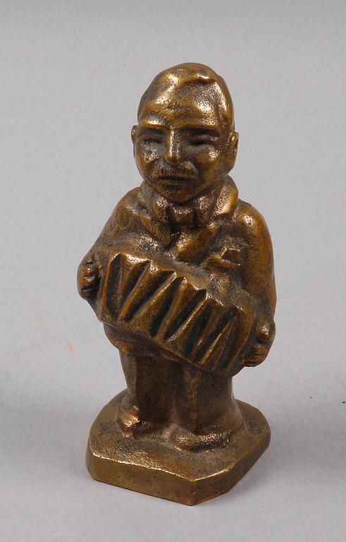 OKÄND KONSTNÄR, skulptur, brons. Sign CBA.