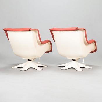 Yrjö Kukkapuro, nojatuolipari, malli 418, Haimi 1970/2000-luku.