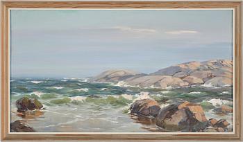 BORIS OTTENBERG, olja på pannå, signerad och otydlig datering.