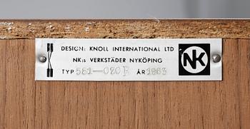 BOKHYLLOR, ett par, Florence Knoll, licenstillverkad av NKs verkstäder i Nyköping, 1960-tal.