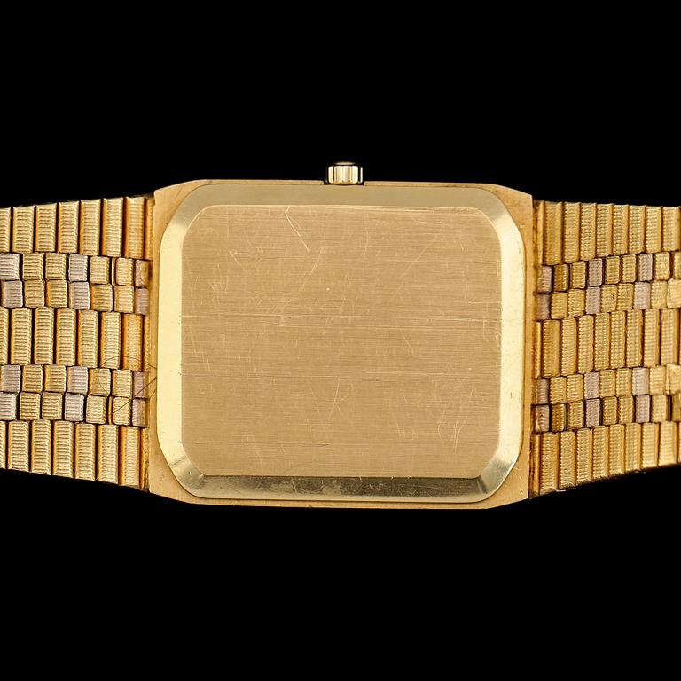 ARMBANDSUR, 18K tvåfärgat guld, Tissot Saphir, sannolikt 1980-tal. Total vikt inklusive urverk ca 80 g.