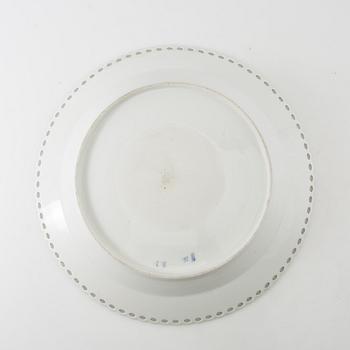 Serveringsfat "Musselmalet", helblonde, Royal Copenhagen Danmark tidigt 1900-tal porslin.