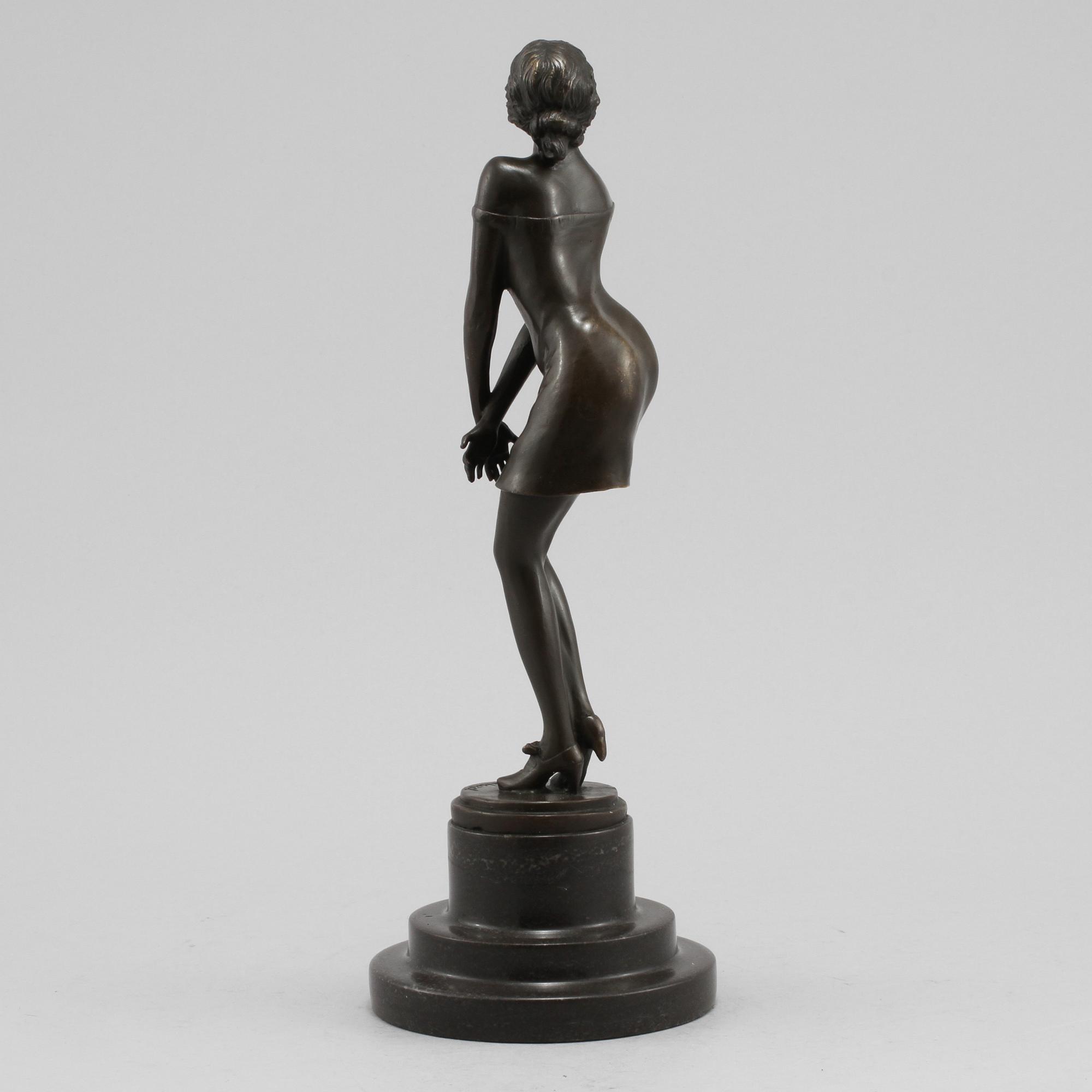 ARMAND GODARD, efter, skulptur, brons, sent 1900-tal.