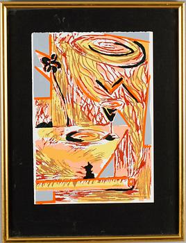 OLLE KÅKS, färglitografi, signerad och numrerad EA 17/25.