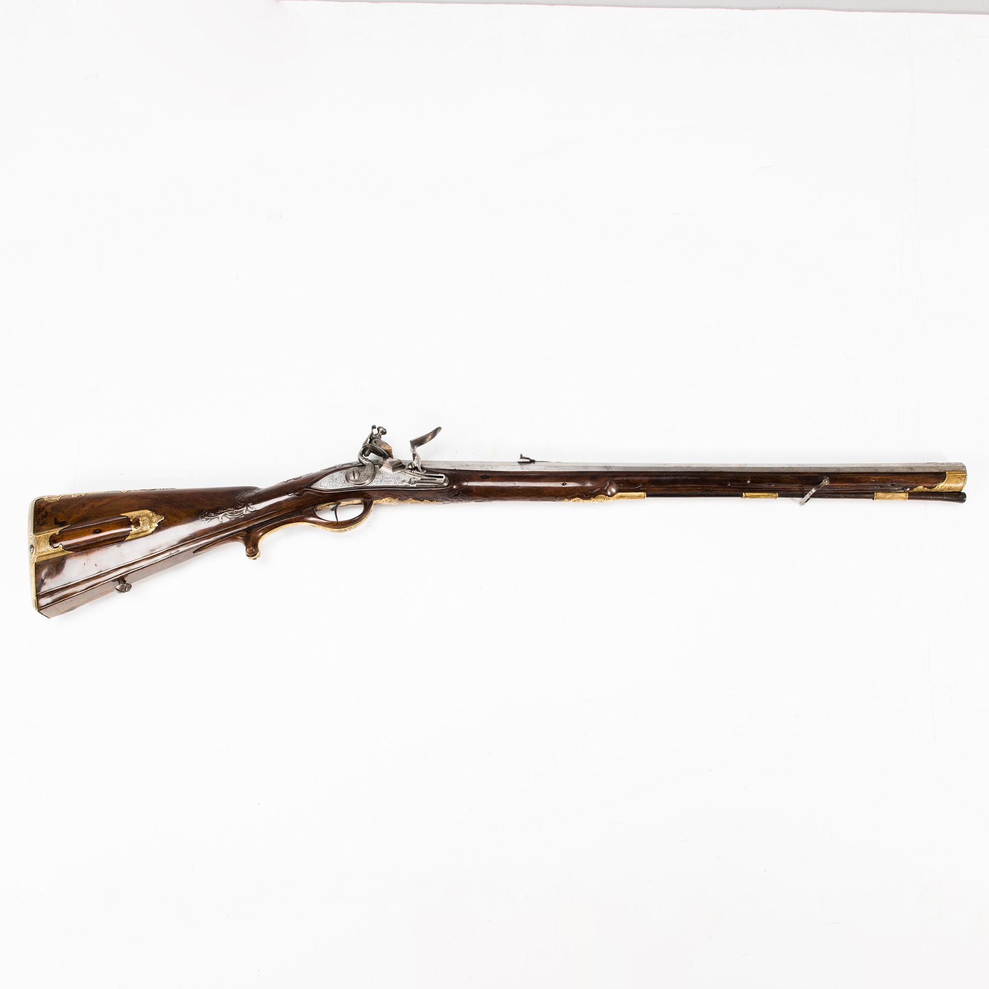 A Flintlock short rifle, circa 1780.