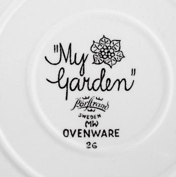 PARTI SERVISDELAR, 10 st, porslin, bl a modell Granada, Gunnar Nylund, Rörstrand, 1900-talets mitt.