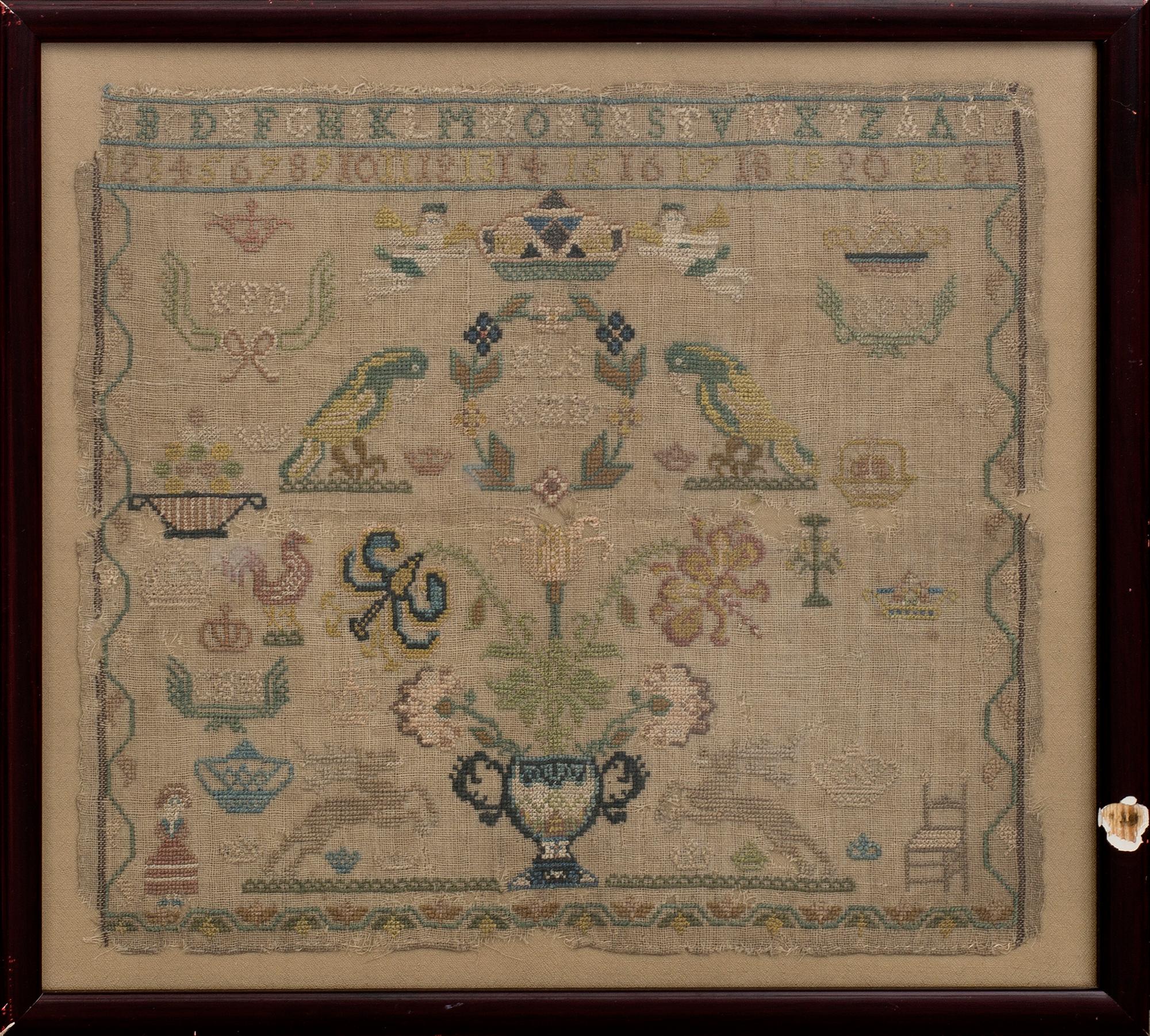 A Swedish sampler around 1800.