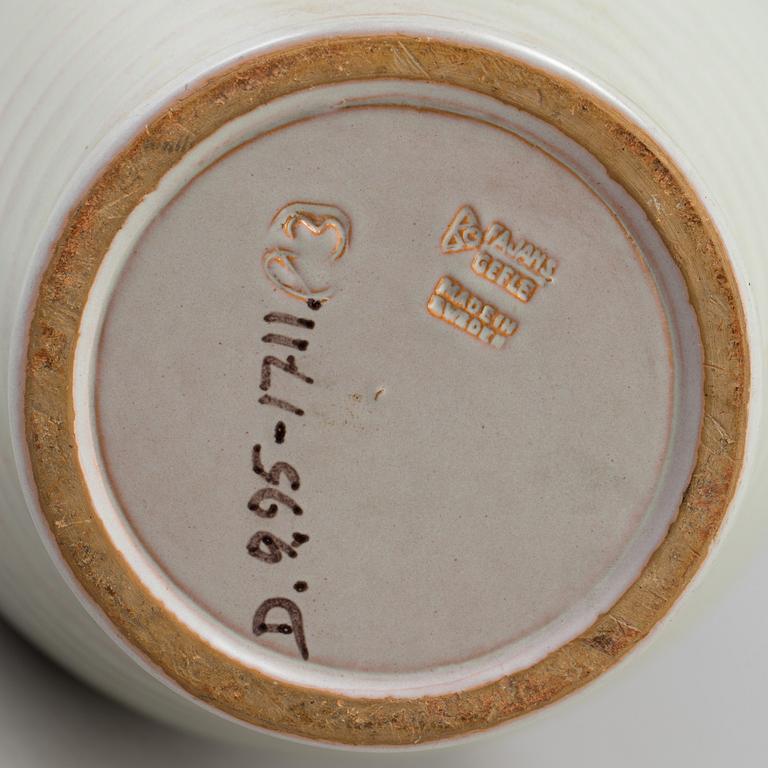 A mid 20th century Ewald Dahlskog faience floor vase from Bo Fajans.