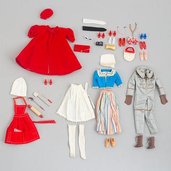 Barbie dolls, 3 pcs, Mattel, 1960s.