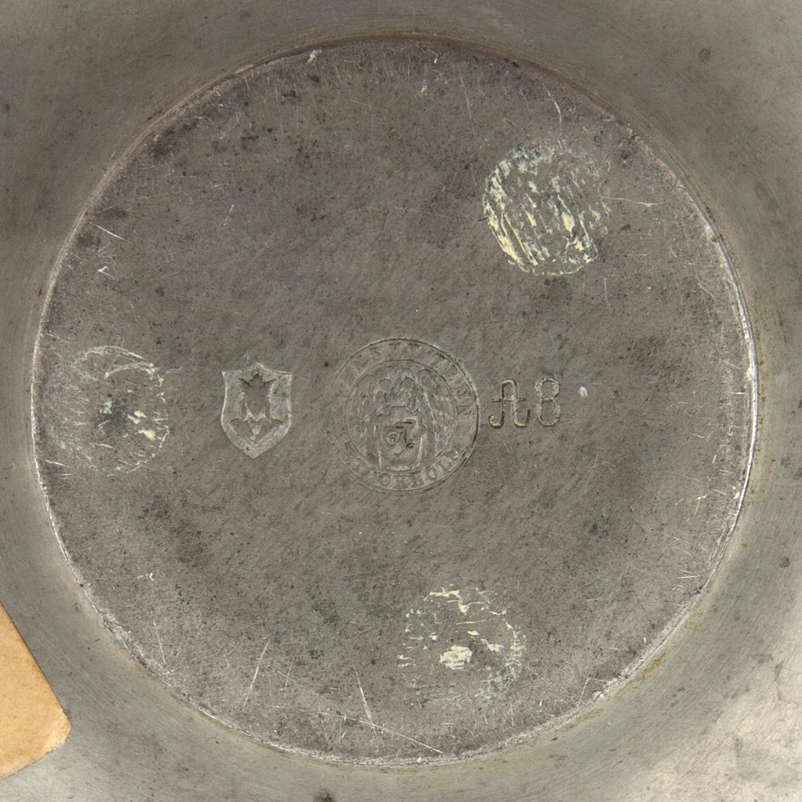 Firma Svenskt Tenn, a pewter ashtray, Stockholm 1927, model "A 307", probably by Estrid Ericson or Nils Fougstedt.