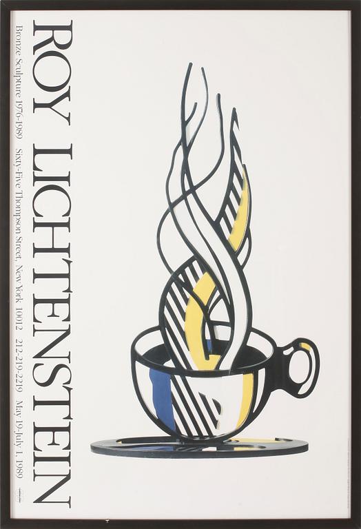 ROY LICHTENSTEIN, efter, utställningsaffisch, Sixty-Five Thompson Street, 1989.