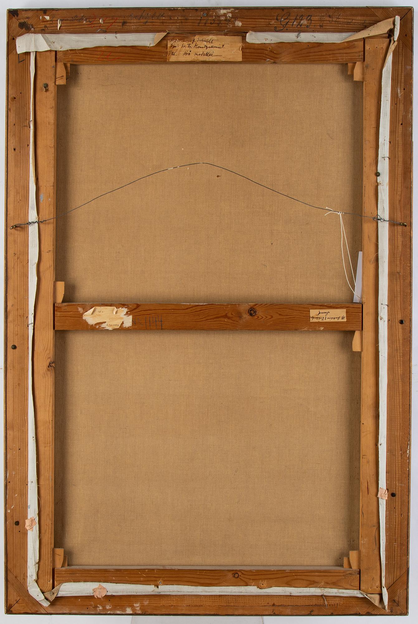 Fritiof Schüldt, olja på duk, signerad och daterad -27.