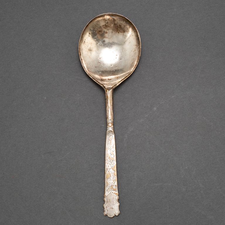 Sked, silver, Herman Brouer (v Trondheim 1686-1703).