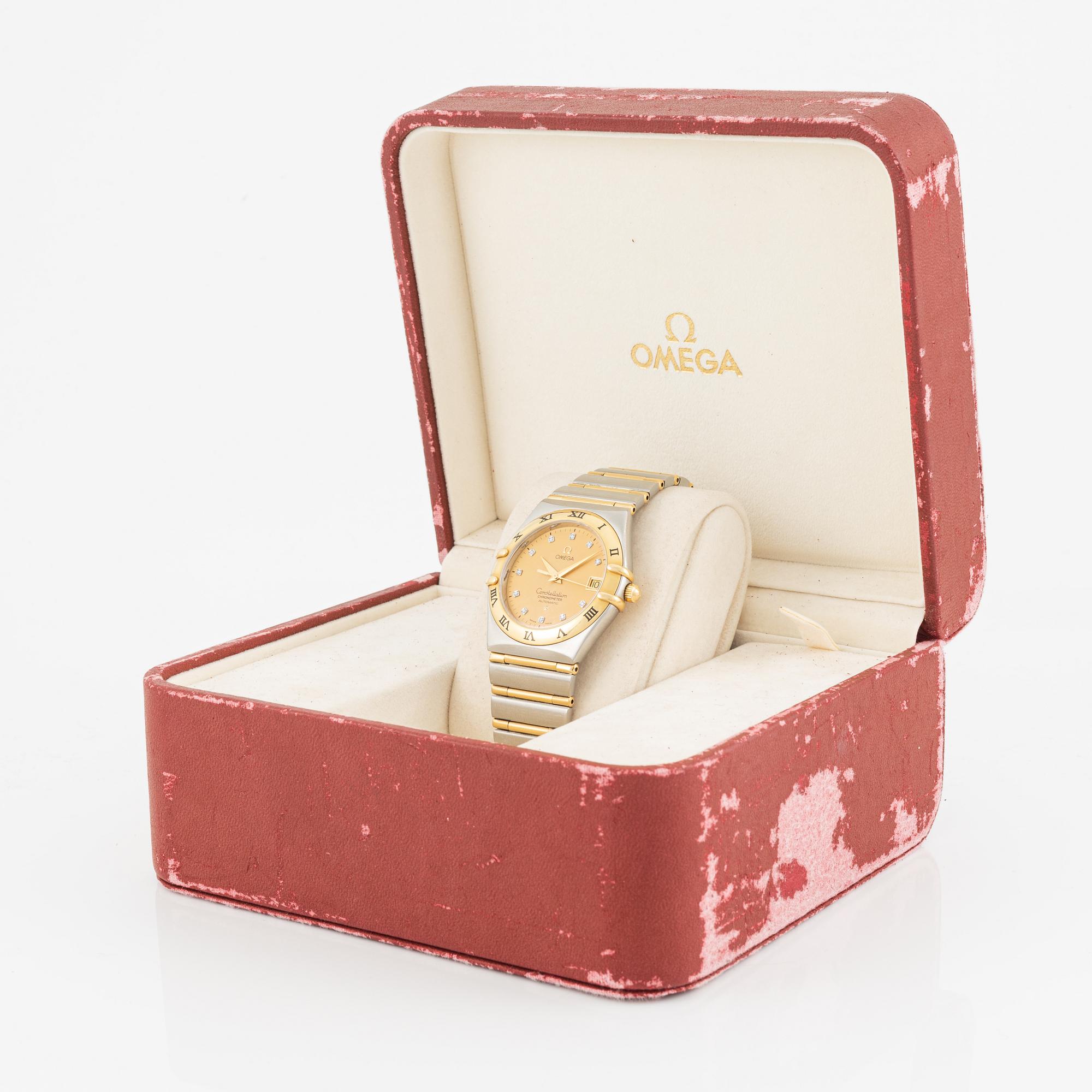 Omega, Constellation, Chronometer, "Diamond Dial", wristwatch, 35,5 mm.