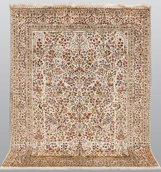 A carpet, Figural Anatolisk Silk, ca 222 x 167 cm.