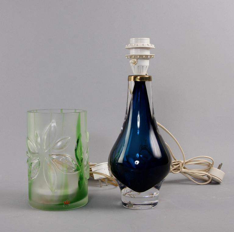 BORDARMATUR o LAMPFOT, glas, Kosta.