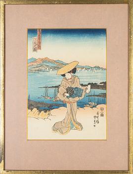 Utagawa Kunisada, after, woodblock print.