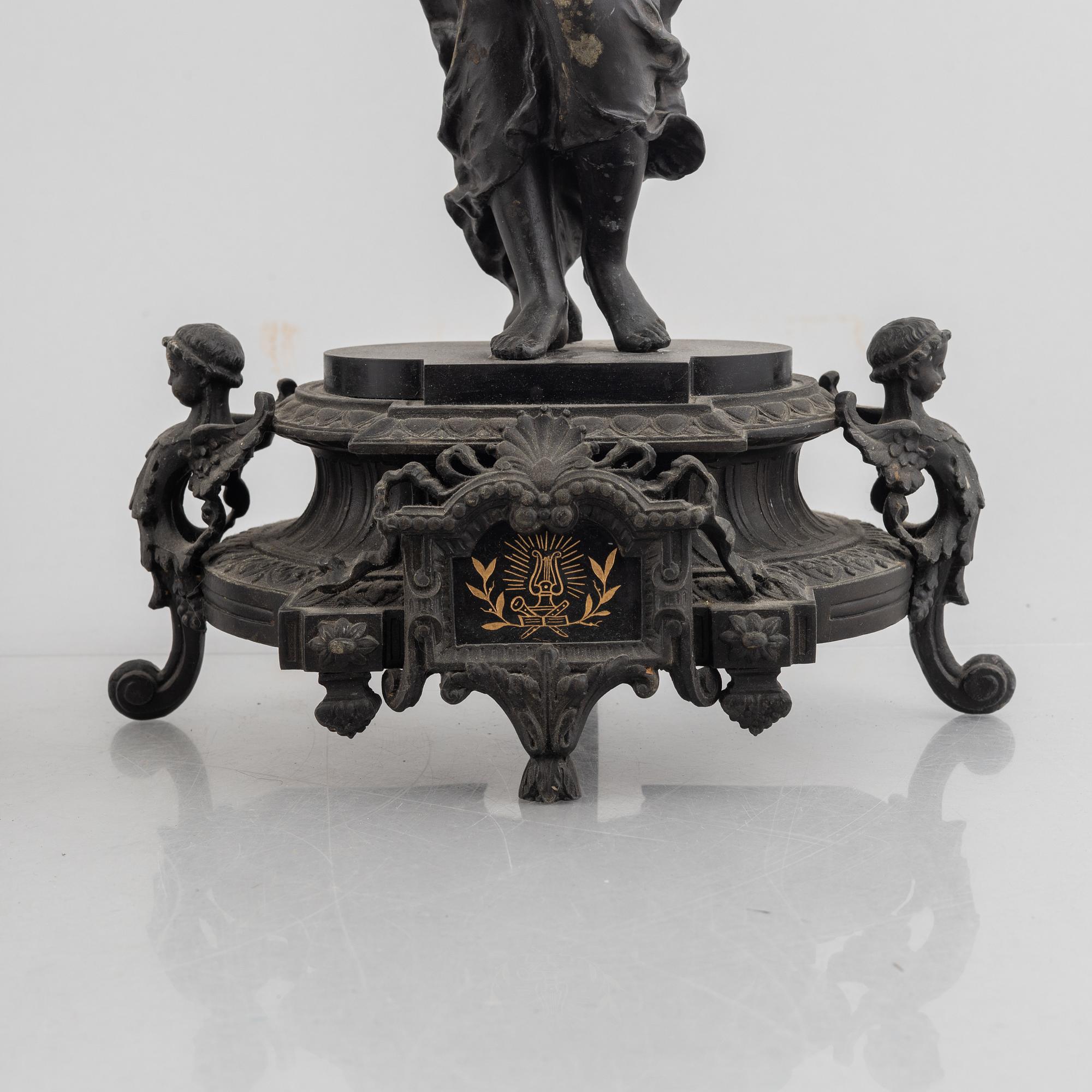 A pair of Empire style candelabras, second half of the 19th century.