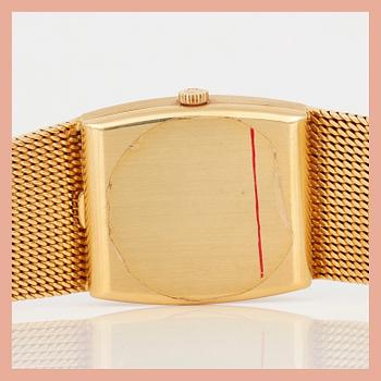 MANSCHETTKNAPPAR samt ARMBANDSUR, 18K guld med korall och olika slipade diamanter, Omega.