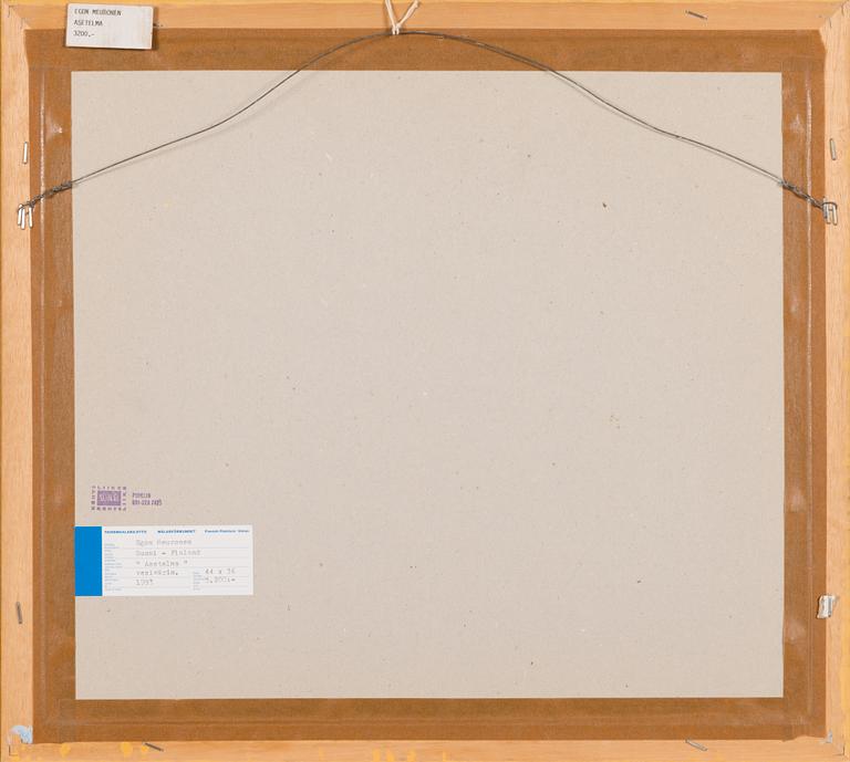 Egon Meuronen, akvarell, signerad och daterad -93.