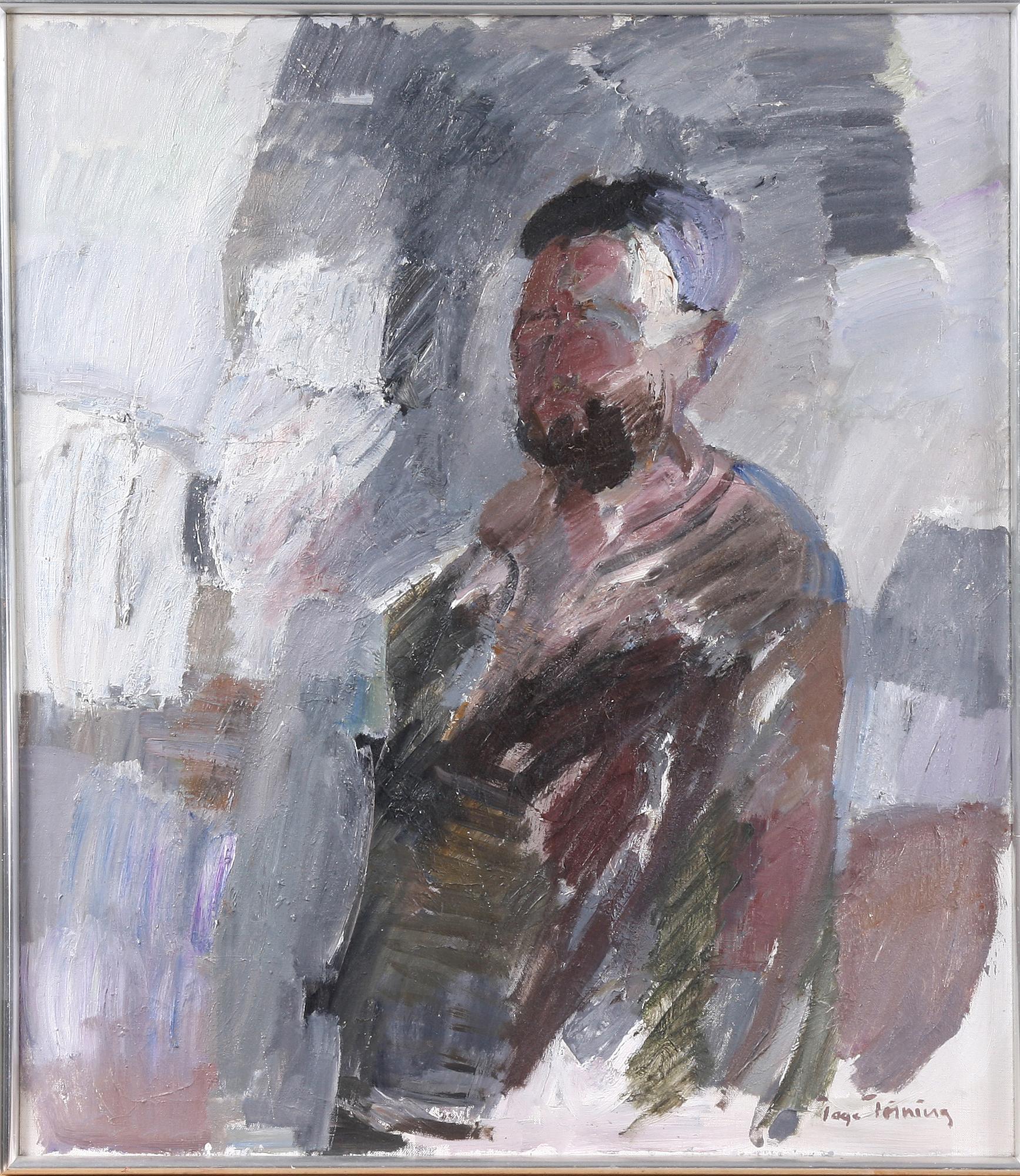 TAGE TÖRNING, olja på duk, sign.