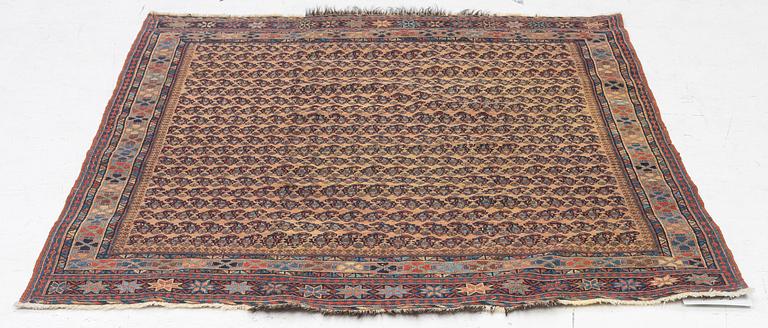 An antique soumac Afshar rug, West Persia (Iran), 116 x 109 cm.