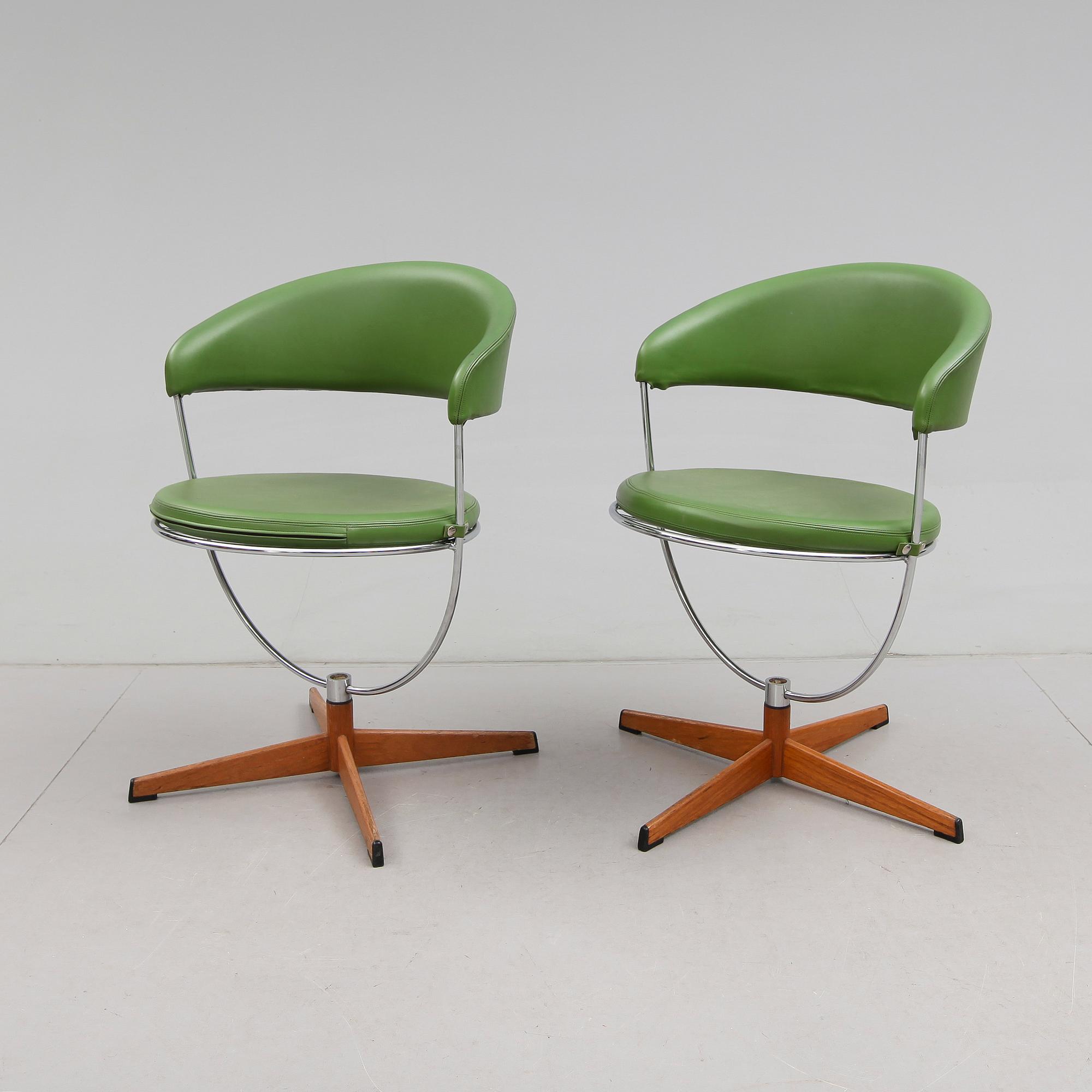 SNURRSTOLAR, 1 par, 1960-tal.
