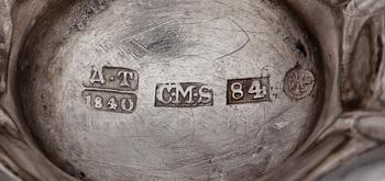 SALTKAR, silver, Carl Magnus Stahle, St Petersburg 1840. Vikt ca 32 gram.