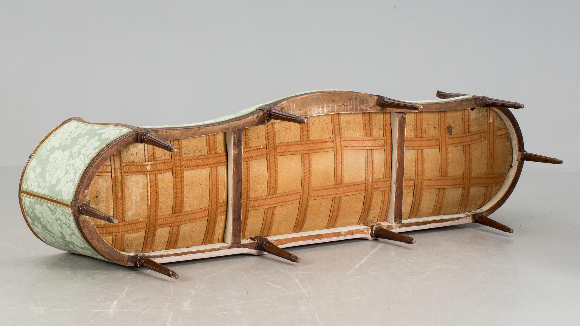 SOFFA, gustaviansk, 1700-talets slut.