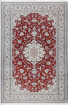 NAIN so called HABIBIAN, part silk, ca 306x205 cm.