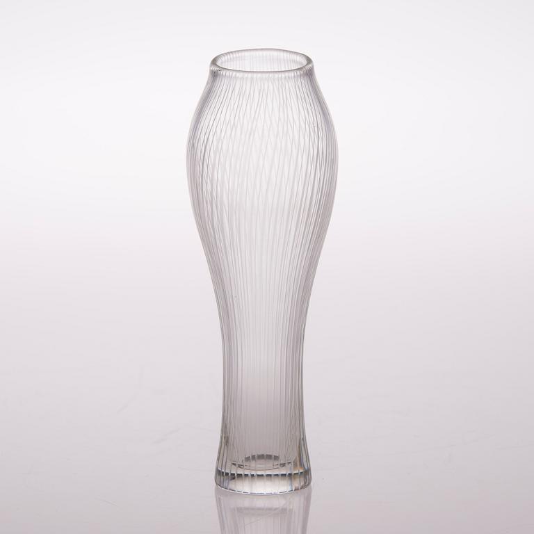 TAPIO WIRKKALA, VAS, glas, "Fölben", signerad Tapio Wirkkala, Iittala.
