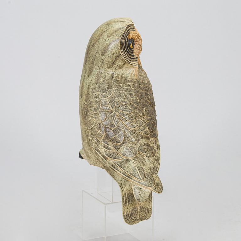 Paul Hoff, sculpture, "Strix Nebulosa No 103", Gustavsberg studio, Sweden, 1985.
