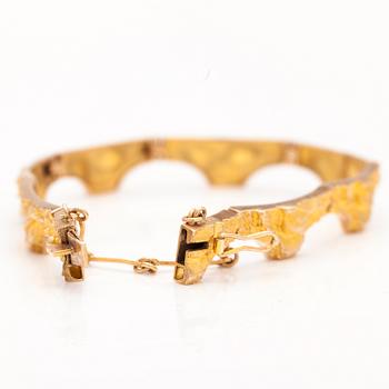 BJÖRN WECKSTRÖM, A 14K gold bracelet "Golden bridge", Lapponia 1981.