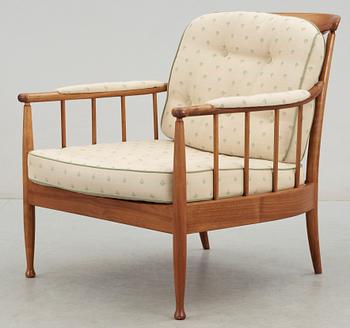 FÄTÖLJ, "Skrindan", Kerstin Hörlin-Holmquist för OPE-Möbler. Omkr 1900-talets mitt.